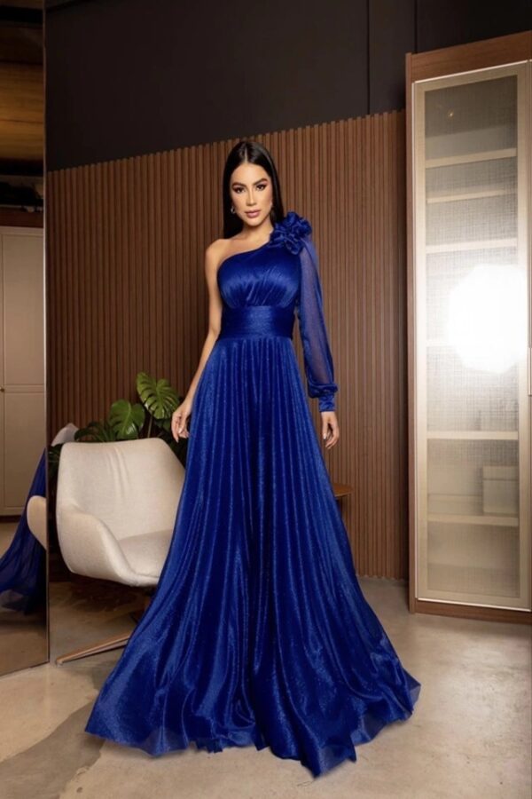 VESTIDO DE FESTA LONGO CAMADAS FASHIONISTA COPENHAGUE
